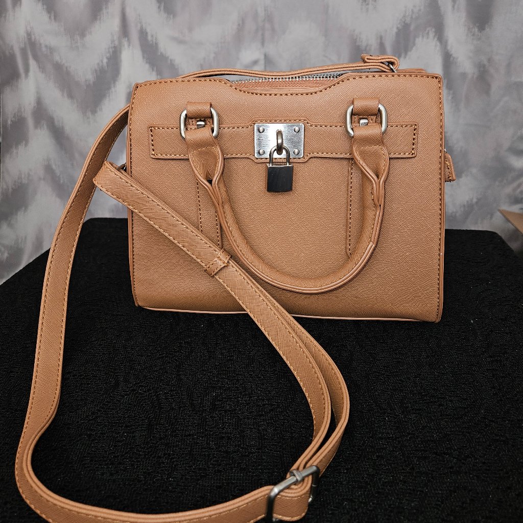 Nwt La Terre Vegan Leather Brown Crossbody / Clutch Bag